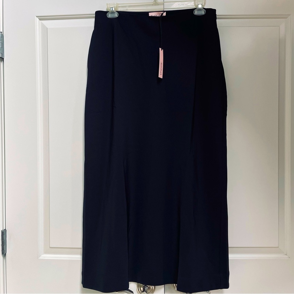 NWT Chico’s Black Label Maxi Signature Sublime Stretch Pockets Zip Side Skirt